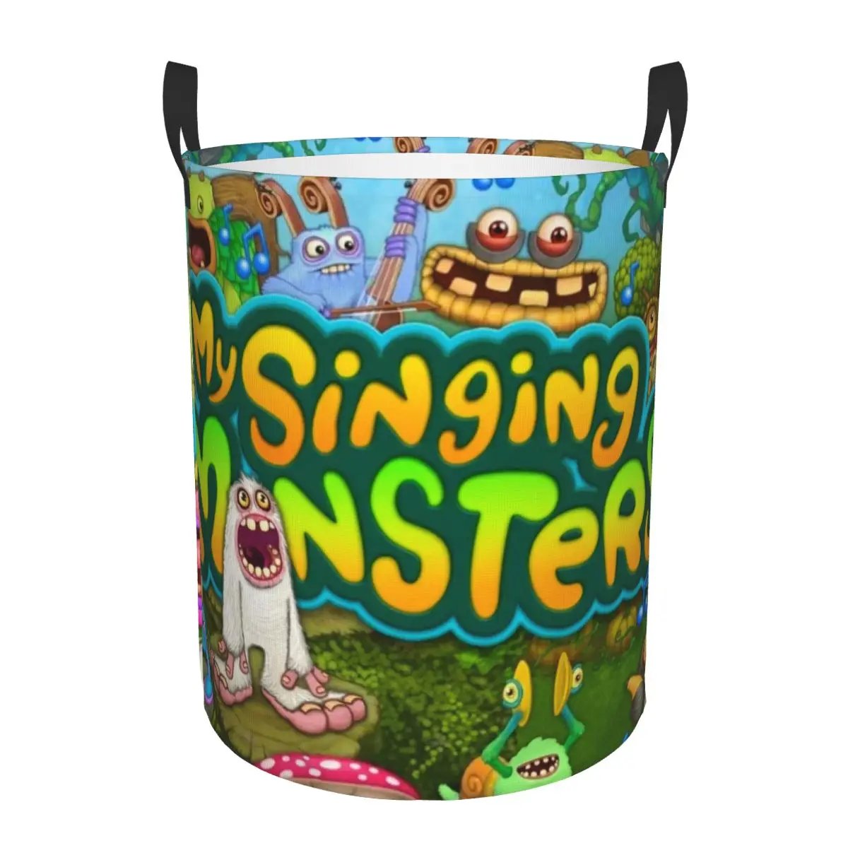 My Singing Monsters Laundry Hamper Large Clothes Storage Basket Toy Bin Organizer for Boy Girl