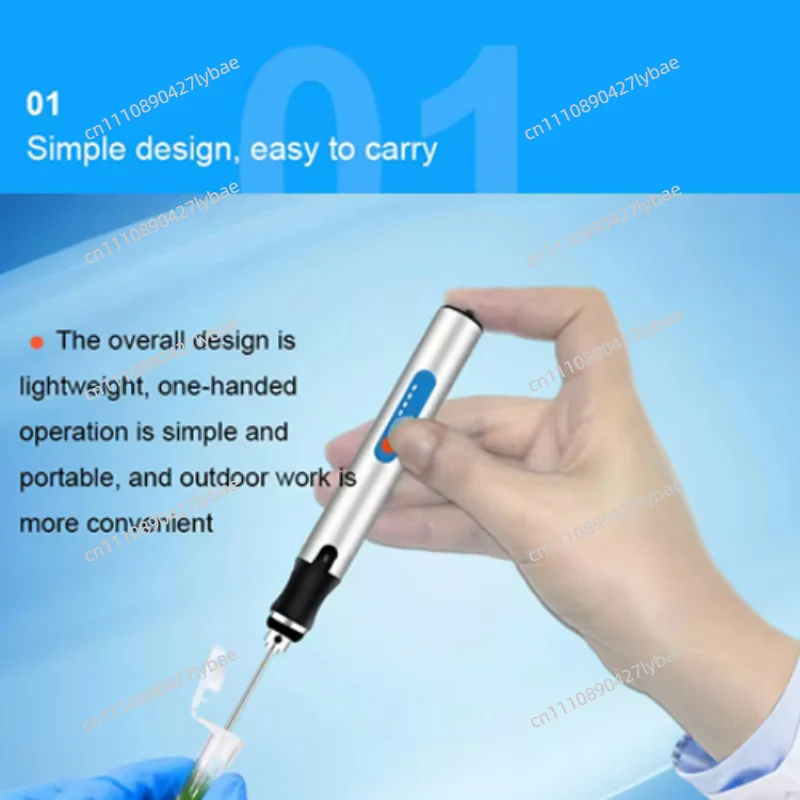 Ultrafine Handheld Homogenizer with 3 Speed Adjustable Handheld Lab Tissue Grinder 2ml Laboratory Micro Tissue Grinder