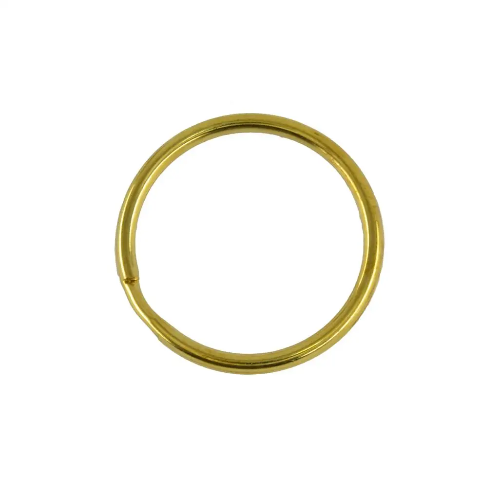 Brass Key Chain Rings Split Ring Clasps Hooks Jewelry Findings for DIY Craft Making