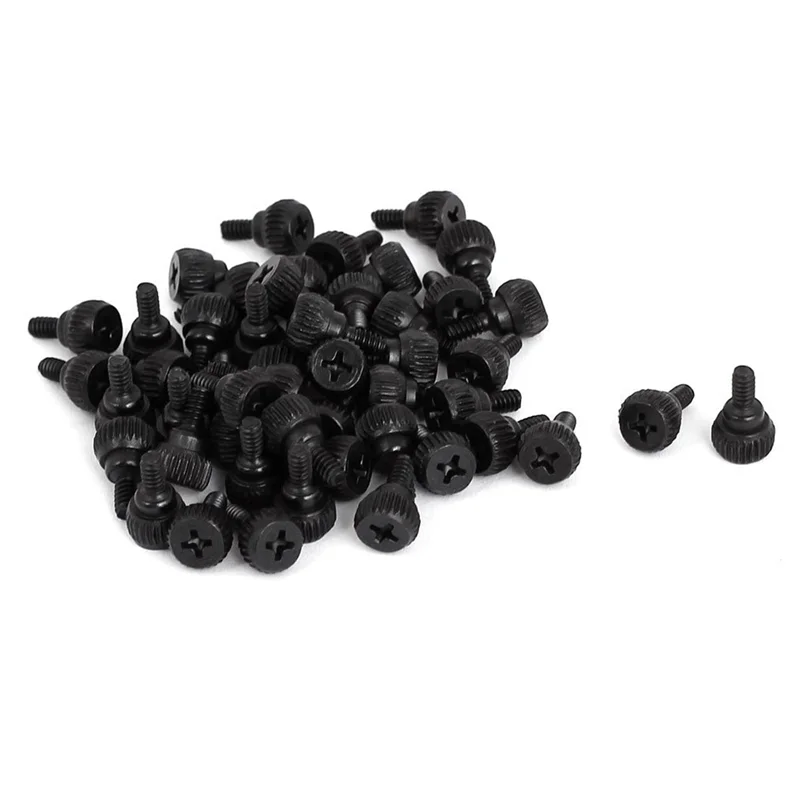 

YWDZ-PC Computer Case Thumbscrews M3.5 Thumb Screws Black 100 Pcs