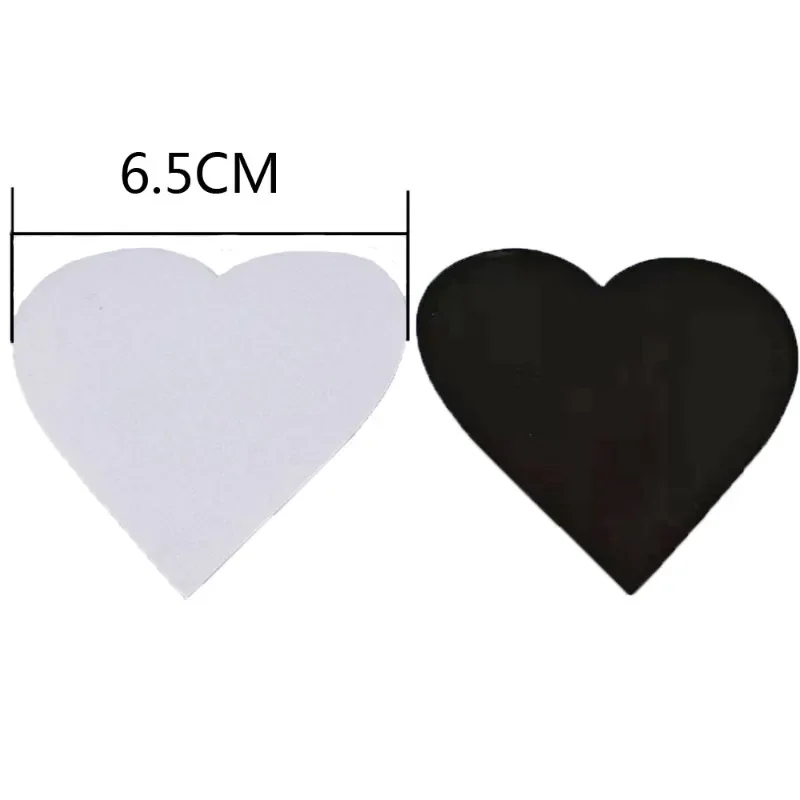 1PC Set heart-shaped Magnet Blanks Personalized Fridge Magnet for Home Kitchen Refrigerator Wall Door Office DIY Decoration