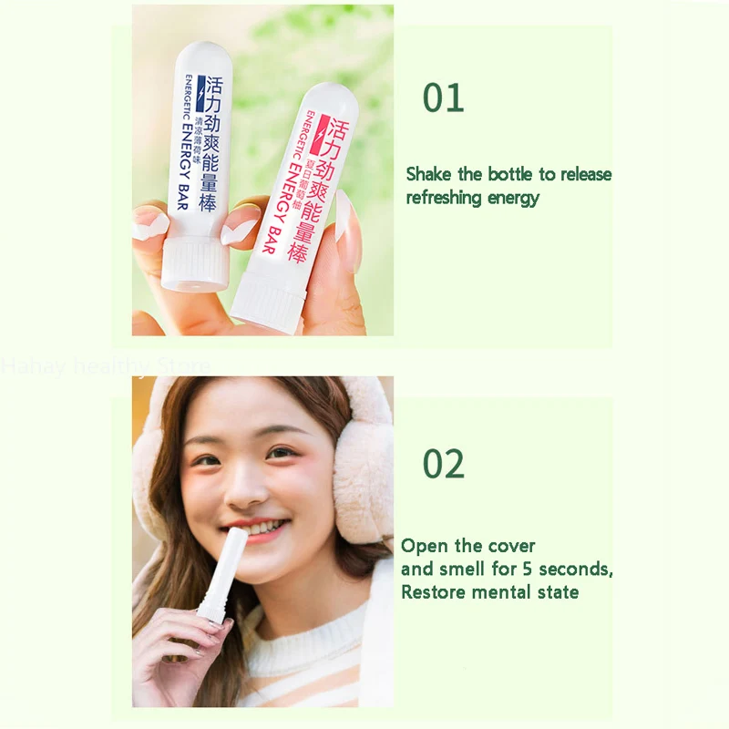 Nasal Aspiration Mint Nose Breathing Stick Magic Device To Prevent Drowsiness During Driving - Non Fengyoujing Refreshing Oil