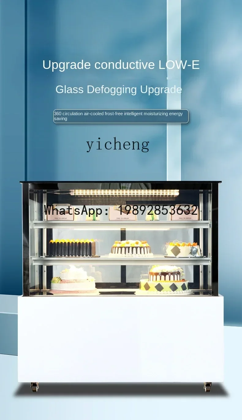 Cake Counter Refrigerated Display Cabinet Commercial Fruit Cooked Dessert Mousse Fresh Cabinet
