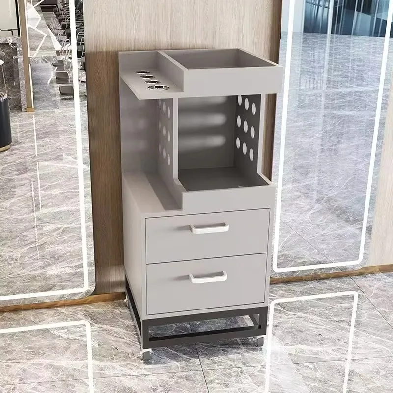 

Professional Hair Salon White Trolley Rolling Barber Spa Facial Hair Salon Beauty Salon Hairdressing Trolley Carts