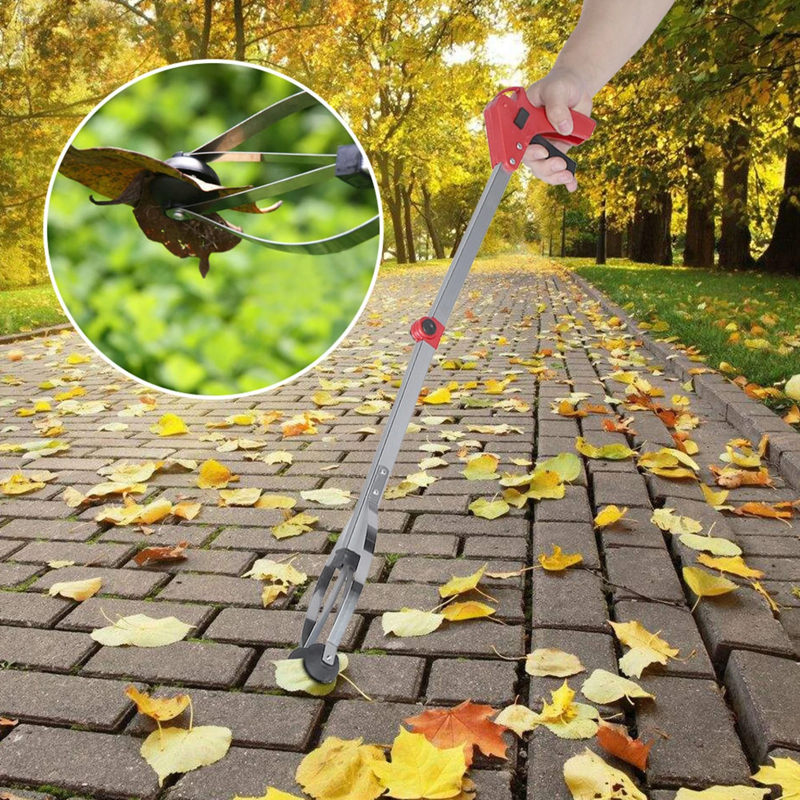 Folding Trash Grabber Tool Garbage Picker Litter Pick Up Reacher Grabber Accessory For Outdoor Garden Leaves Waste Rubbish Clean