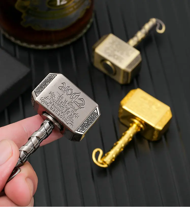 Hammer Metall Fidget Spinner Spielzeug, EDC Schreibtisch Antistress Anti Stress Relief Spielzeug für Erwachsene Kinder Kinder Autismus ADHS Finger Spinner