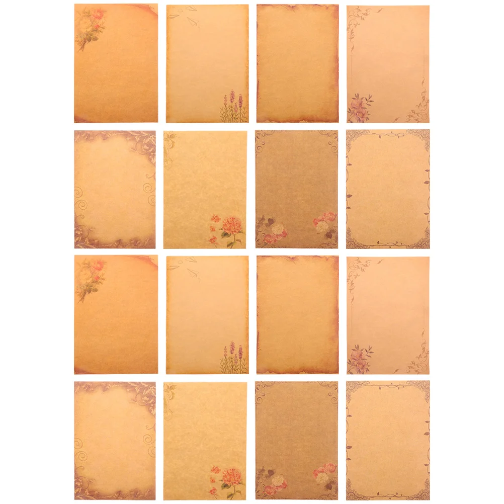 40 Sheets Kraft Paper Writing Letter Stationery Party Supplies Creative Decorative Stationary for Letters Vellum