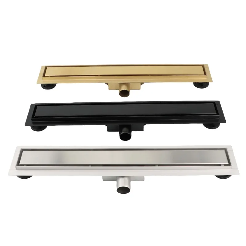 

piModern Design Stainless Steel/Brass Rectangle Floor Drain for Bathroom Anti-Odor Quick Drainage Rectangular Floor Drain