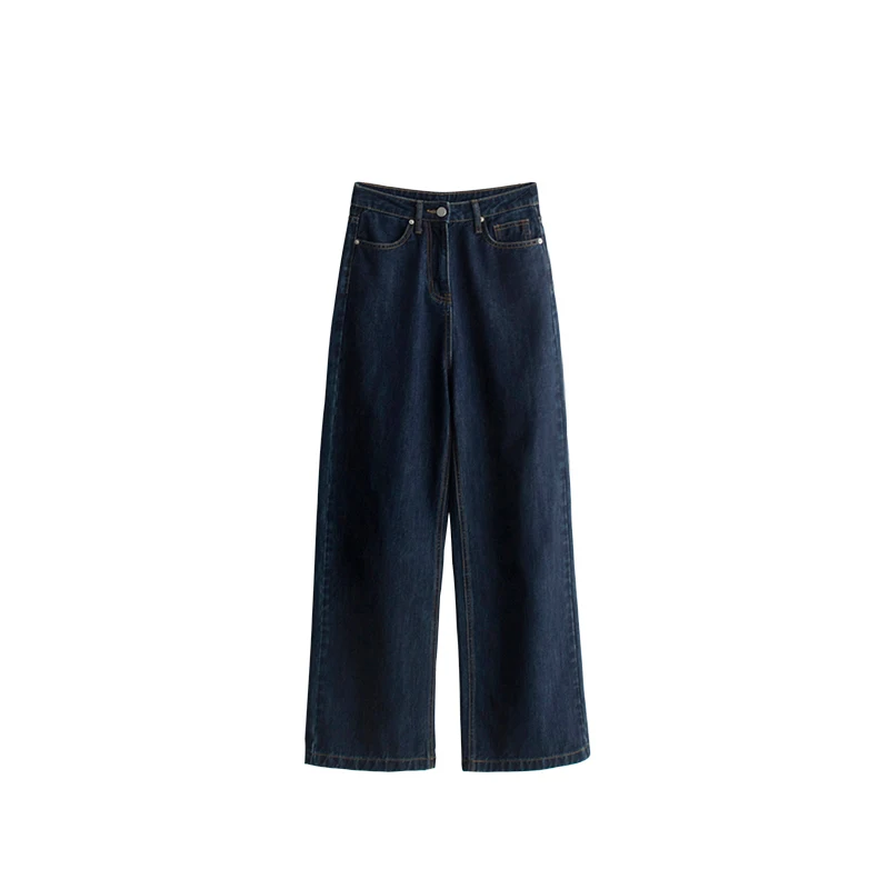 

2020 New Retro plus Size Women's Jeans High Waist Wide Leg Loose Fit Slimming Long Pants Dad Jeans Spring Autumn Faion