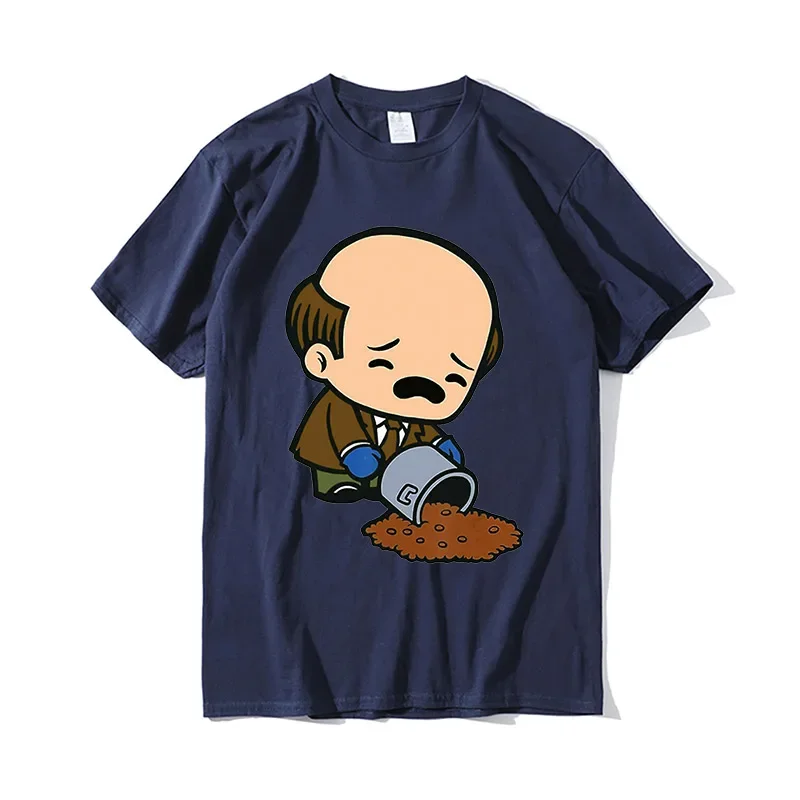 Kevin Spilling Chili Shirt Kevin Malone Chili Office Funny TV Series Men\'s Tee Funny men t shirt Short Sleeve Unisex Tops