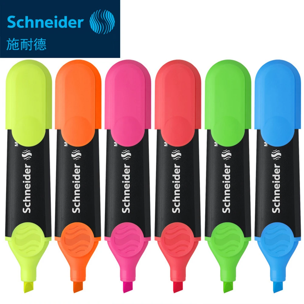 1pcs Germany Schneider Marker Highlighter JOB150 Colourful Office Highlighter Marker Art Stationery Brush Pen School Supplies