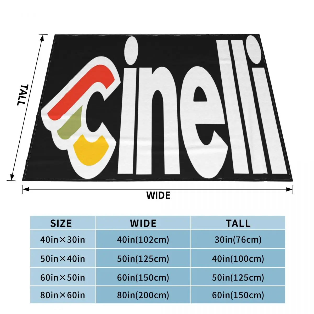 Cinelli Bicycle Bike Blanket Bedspread On The Bed Soft Bed Covers For Double Bed