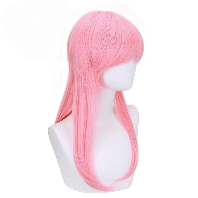 Sanzu Haruchiyo Cosplay Wig Pink Straight Hair With Rose Net Heat Resistant Synthetic Fiber Wig Anime Cosplay Wig For Women