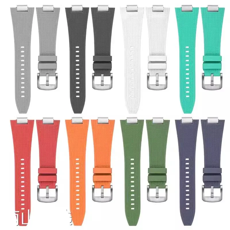 

Quick release Silicone Watch Strap For Tissot PRX T137.407 T137.410 High Quality Fluorine Rubber Bracelet 27-12mm