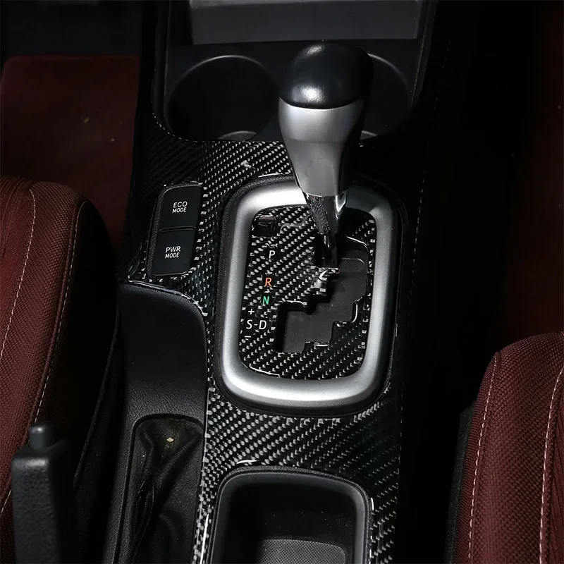 Carbon Fiber Center Control Dashboard Panel Sticker Gear Window Lift Decorative Trim Accessories For Toyota Hilux Revo 2015-2022 - view 4