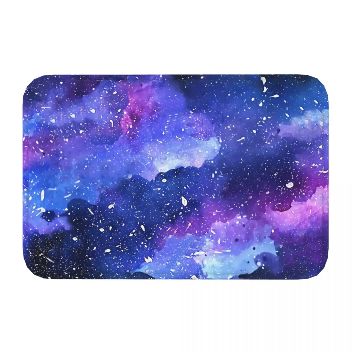 Star Non-slip Doormat Galaxy Living Room Bedroom Mat Welcome Carpet Flannel Pattern Decor