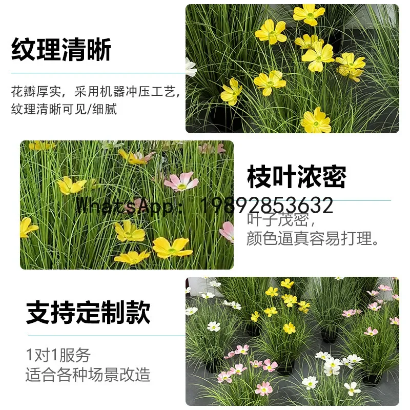 

4-10Xl artificial gesang flower greenery - wedding photography, decorative events, fake flowers, potted plants (set of two)