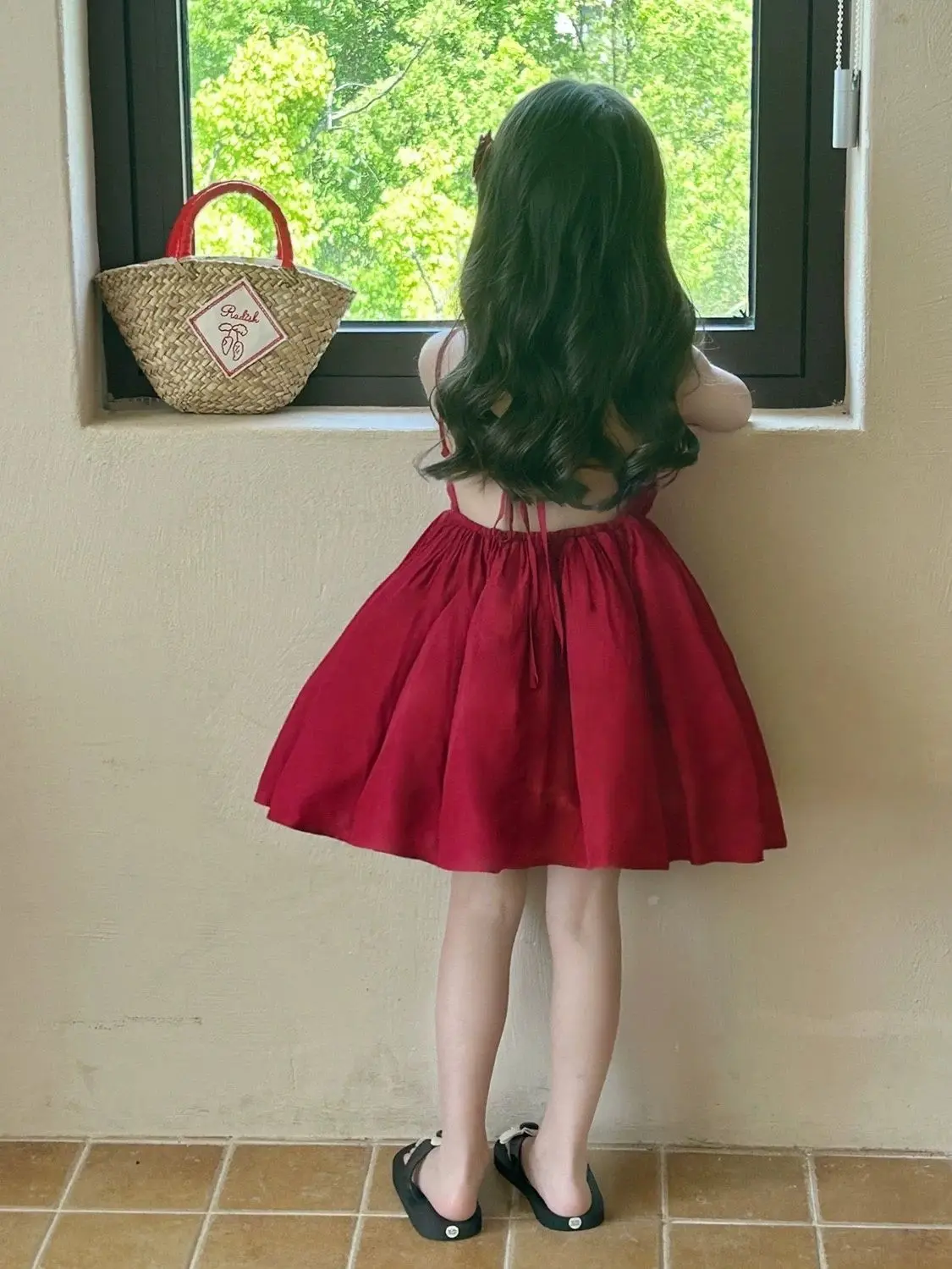Girls Summer Dress 2025 New Fashion Kids Elegant Backless Spaghetti Strap Dress Holiday Style Children Clothing