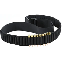 50 Rounds 556 Ammo Shell Holder Belt for 308 Cal. 30-30 30-06 .556 AK Shell Rifle Bandolier Cartridge Belt Carrier