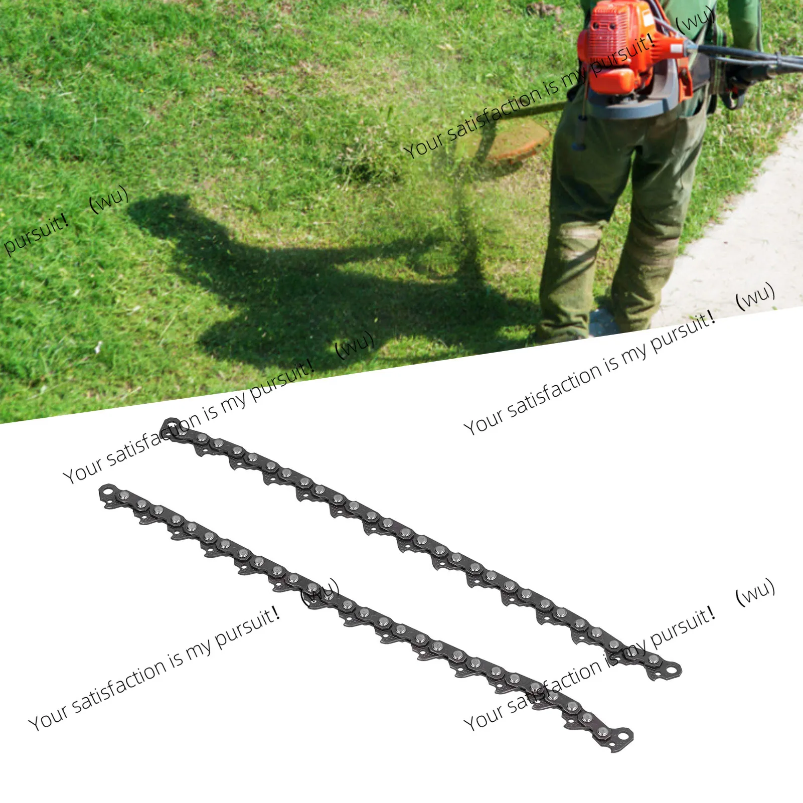 for Lawn Mower Chain Trimmer Head Coil Chain Perfect Replacement Manganese Steel  Wearproof Convenient Brush Cutter Chain