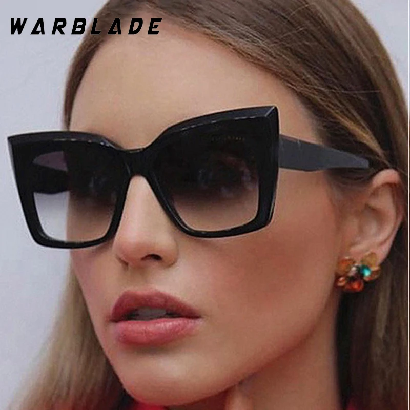 

Vintage Oversized Cat Eye Frame Sunglasses Men Women Luxury Brand Designer Sun Glasses Outdoor Traveling Driving Shades UV400