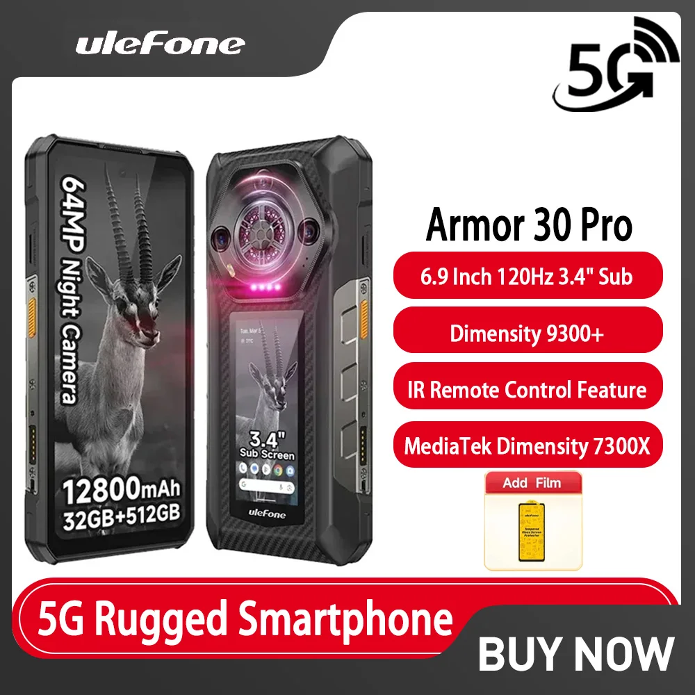 NEW Ulefone Armor 30 Pro 5G Rugged Smartphone Android 6.9 