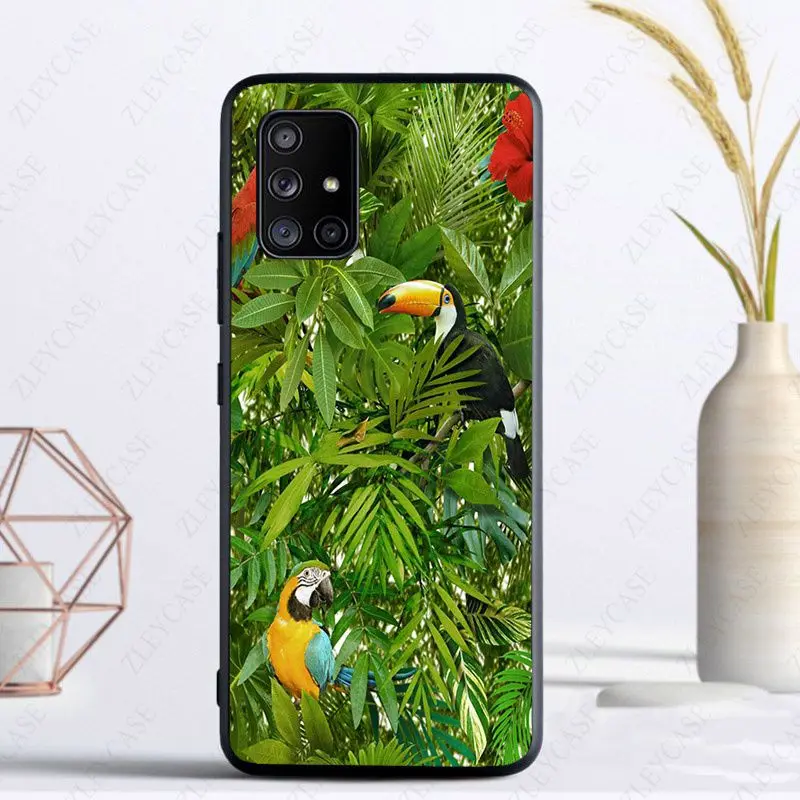 Tropical forest animals Toucan Phone Cover For Samsung A54 A55 A24 A52S A14 A23 A13 A53 A32 A22 A34 A41 A42 A33 A40 A51 Cases