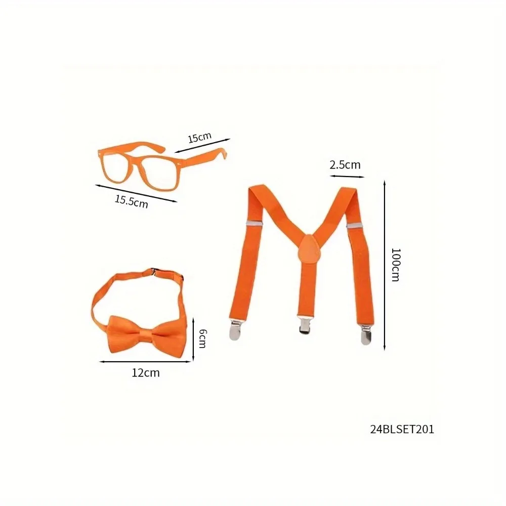 complete Halloween party dress up includes neon halter bow tie sunglasses accessory set Size halter party costume decorations