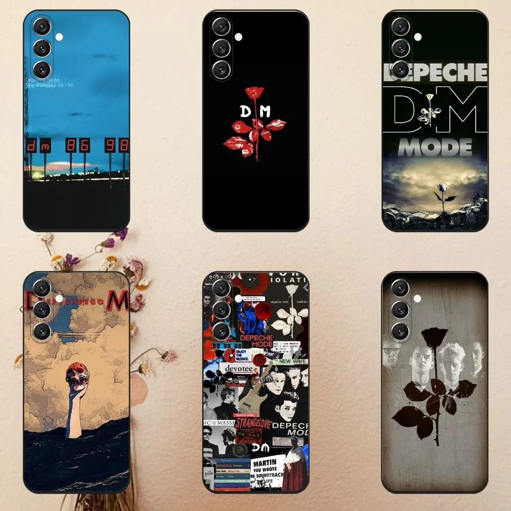 

Rock Band D-Depeches-Modes Phone Case For Samsung Galaxy A13,A21s,A22,A31,A32,A52,A53,A71,A80,A91 Soft Black Cover