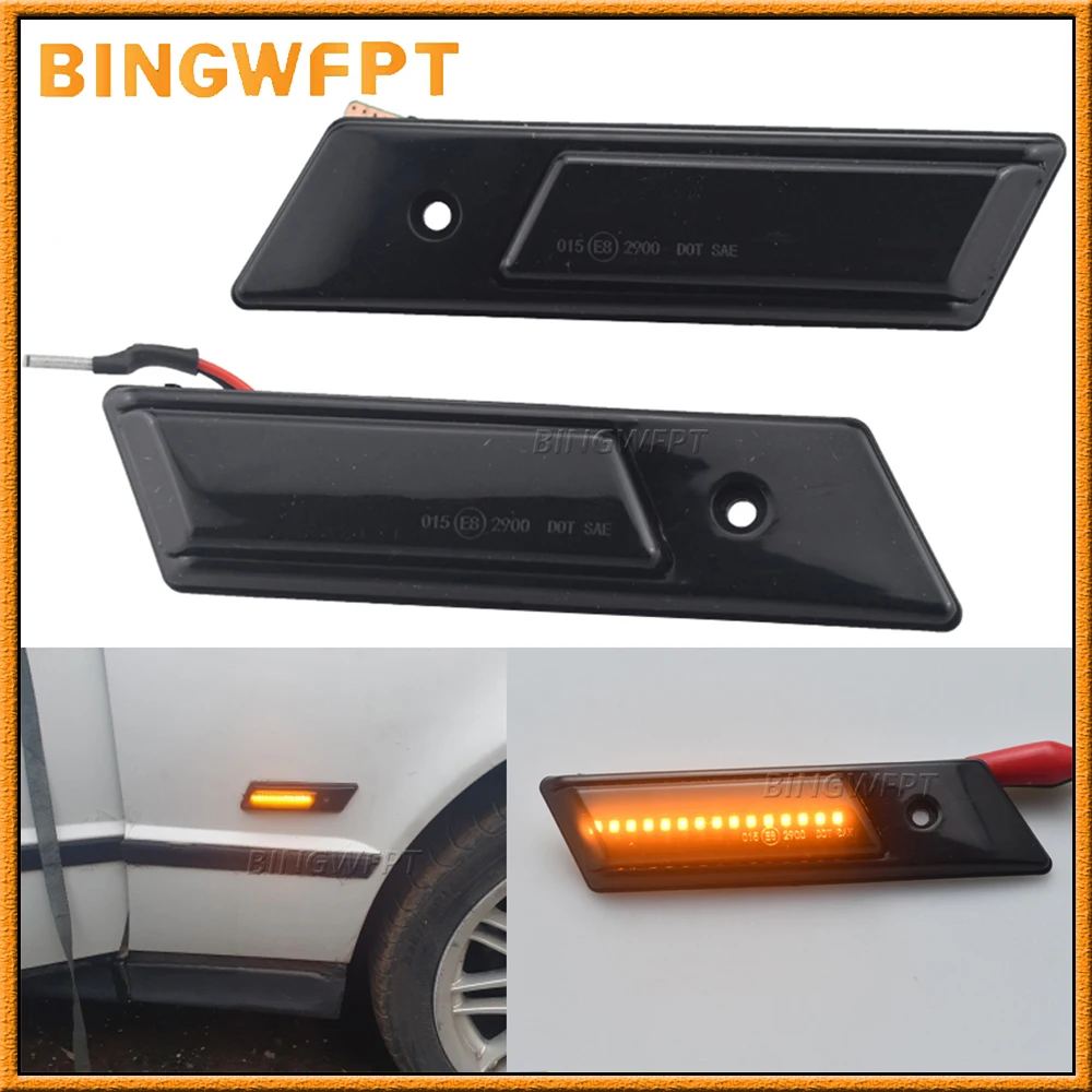

2PCS Normal Flashing Turn Signal Light Side Marker Lamp For BMW E32 E34 E36 Led Light 1990-1996 M3 M5 3 5 7 Series