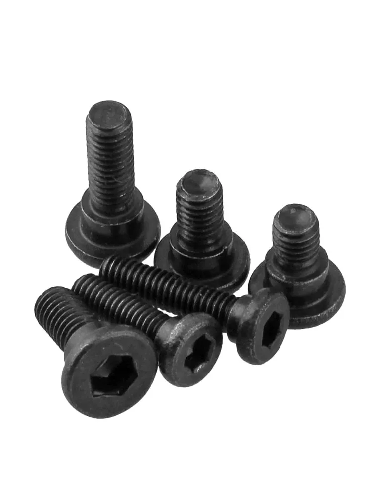 5PCS 12.9 Black Hexagonal Small Plug Screw Model Shoulder Step Pressing Plate Positioning Screw M2.5/M3 Bolt Length 4/5/6/8/10mm