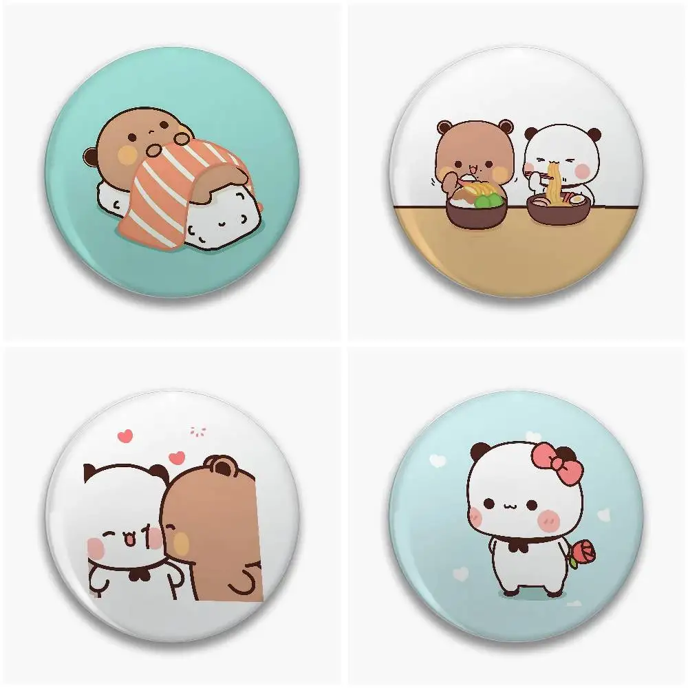 Cartoon Bubu und Dudu Abzeichen Weißblech Soft Button Pin Brosche Metall Abzeichen individuelle Schmuck Zubehör Hut Tasche Revers