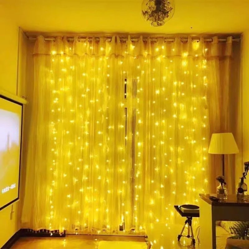 

6/4/3M USB Curtain String Lights Fairy Light Christmas Garland Festoon Remote Control Led Light Wedding Home Bedroom Decoration