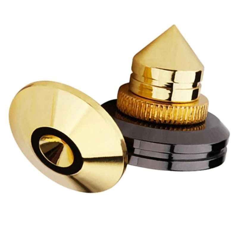 T5EA ขาตั้งลำโพงแบบปรับได้ ป้องกันการสั่นสะเทือน แผ่นลำโพงที่สมบูรณ์แบบสำหรับโฮมเธียเตอร์