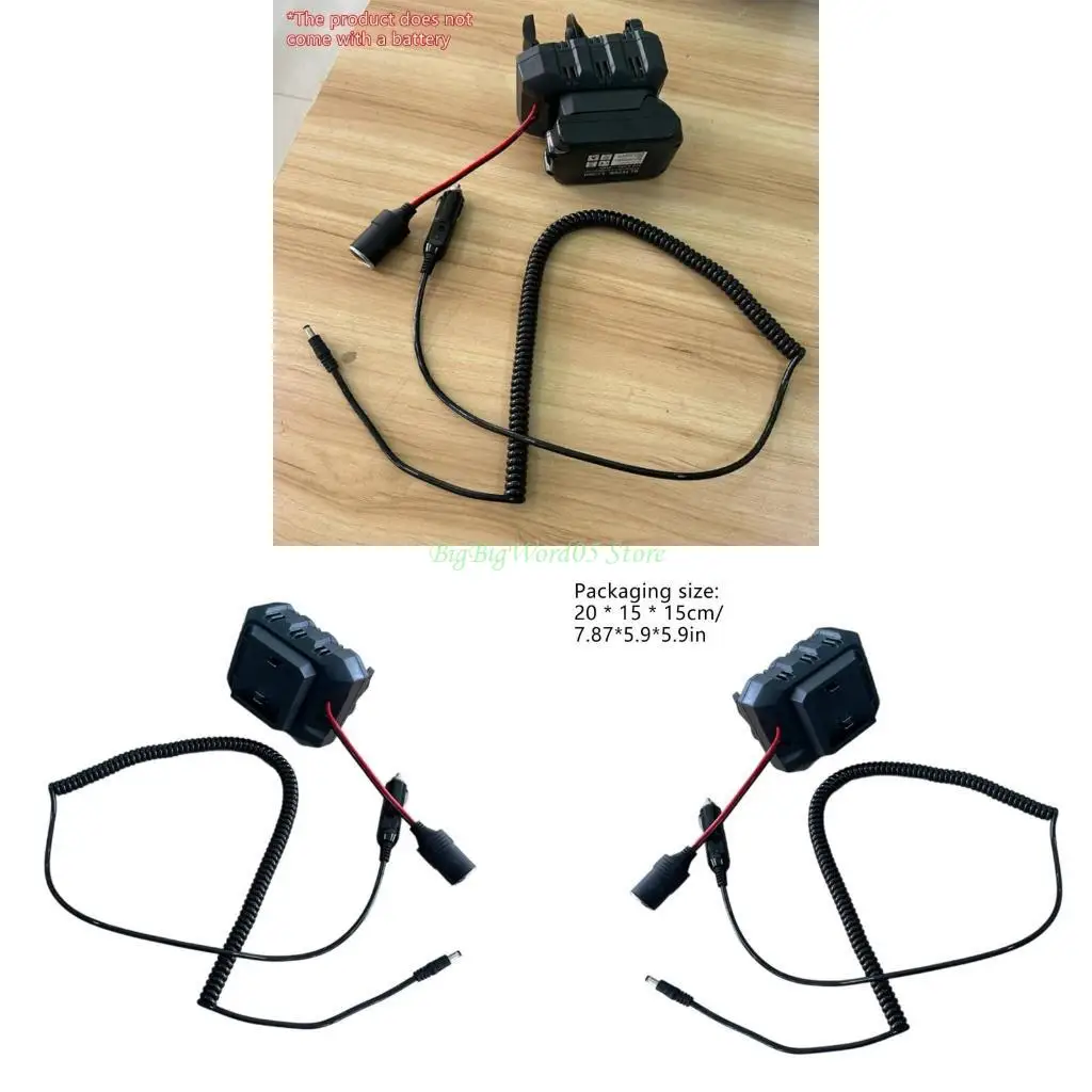 

24TE Power Tool Adapter Battery Adapter Battery Cable Connector Output Adapter