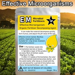 50g EM Effective Microorganisms Organic Fertilizer Compost Fermentation Bran Kitchen Waste Provides Organic Matter To The Soil
