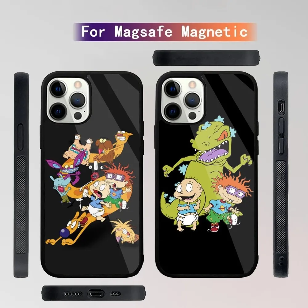 

Cartoon Rugrat Chuckie Angelica Phone Case For iPhone 15,14,13,12,11,Plus,Pro,Max Mini Magsafe Magnetic Wireless Charging