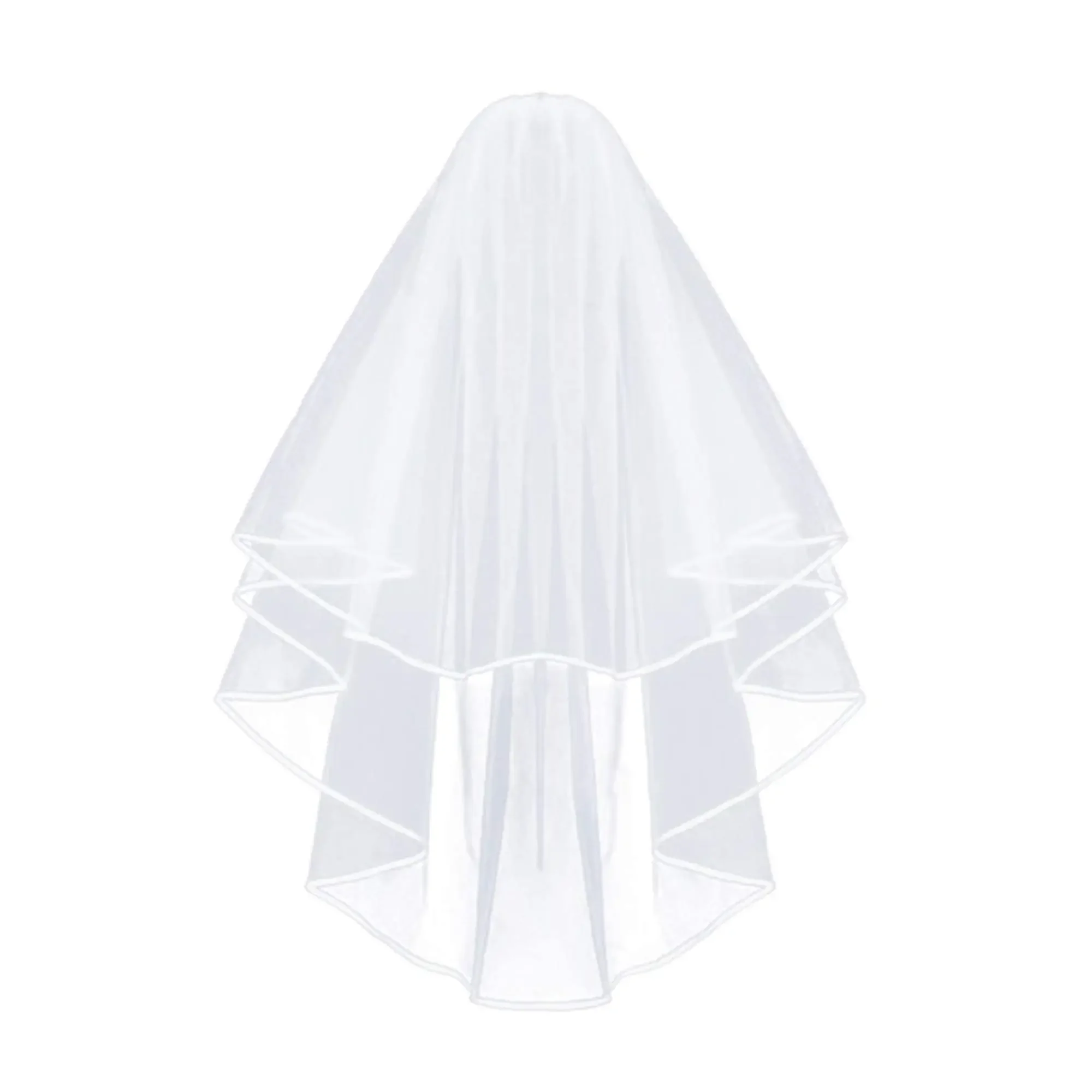 Bridal Veil Women's Simple Short Wedding Veils White Tulle Veil with Comb for Bridal Shower Bachelorette Hen Party Dress