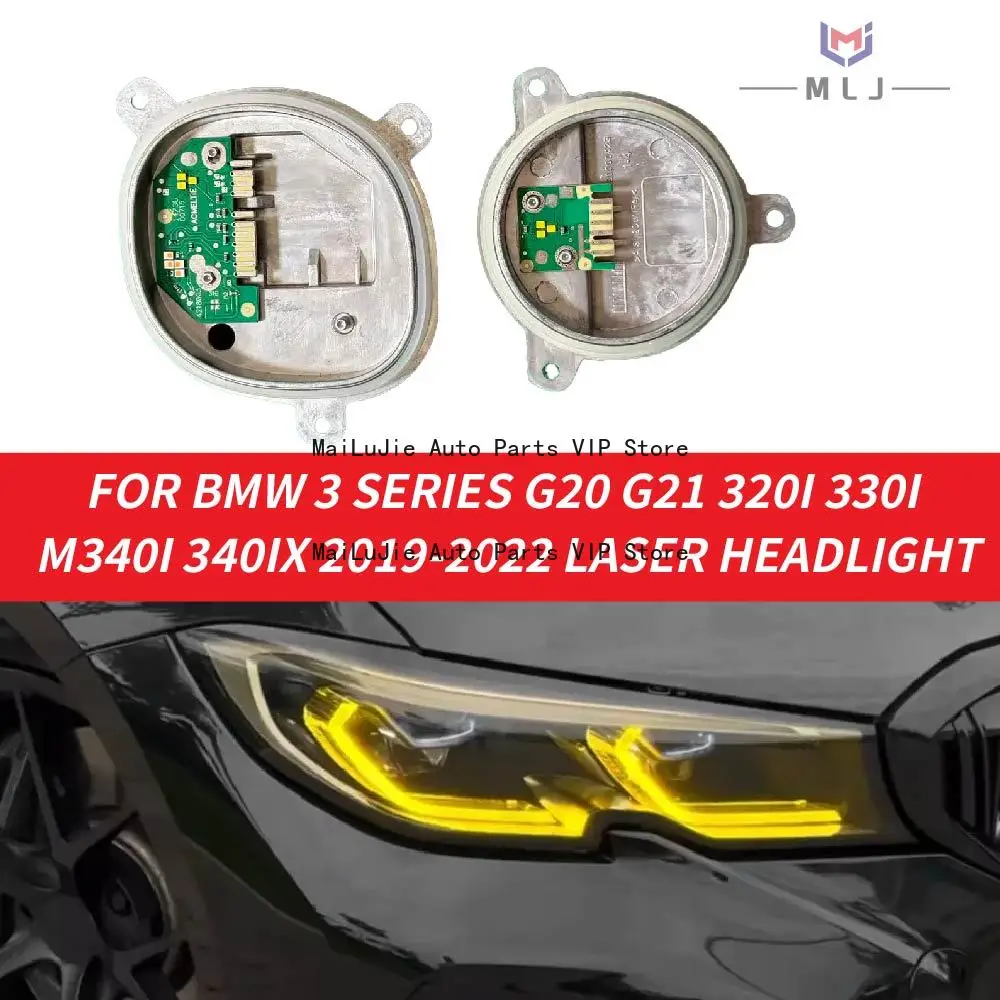 

New For 2019-2022 BMW 3 Series G20 G21 320i 330i M340i 340iXCSL Laser Headlight Lemon Yellow DRL LED Modules 63118496134 8496134