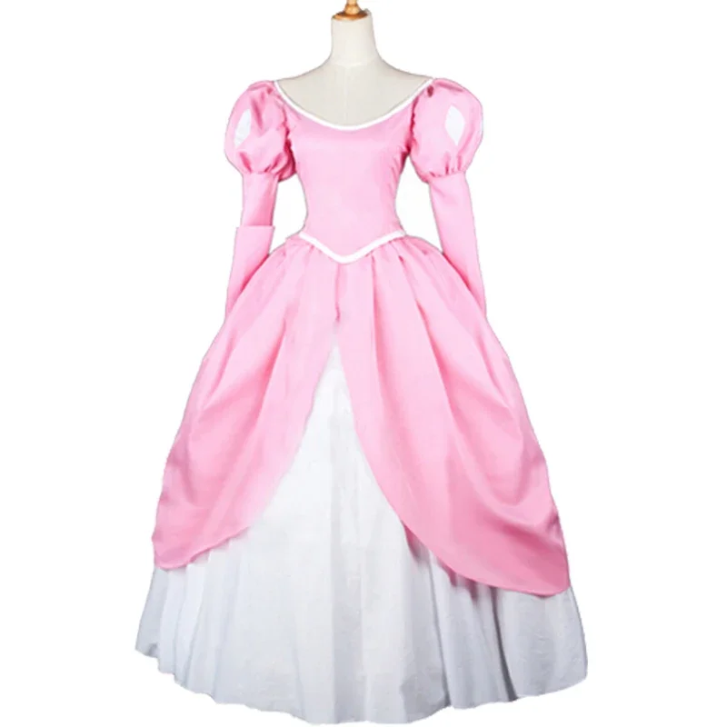 New Arrival Anime  Cosplay Ariel Costume Adult Women Elegant Pink Dress Princess Carnival Christmas For Girl