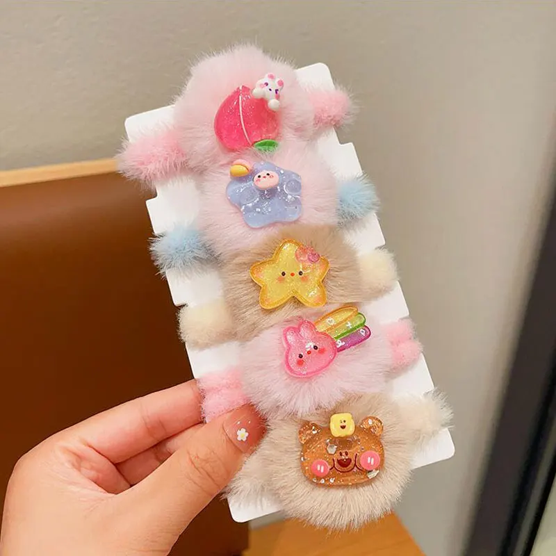 

Cartoon Plush Women's Hair Ring Fashionable Cute Sweet Style High Elastic Gift Party Party Headband Ladies Hair Accessories