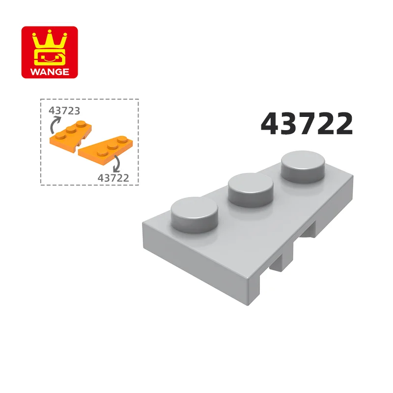 

Wange 43722 100/156 шт. 2x3 правая клиновидная пластина строительный блок Moc Аксессуары Совместимые с кирпичами «сделай сам» Детская Игрушка Подарочная коробка