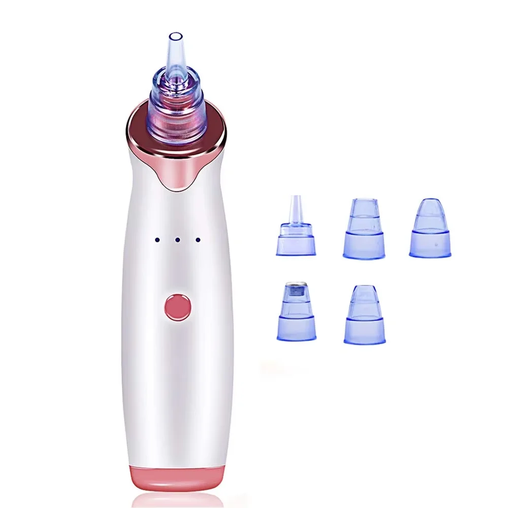 Hot Sale Blackhead Remover Pore Vacuum Cleaner With 5 Probes Electric USB Rechargeable Acne Comedone Whitehead Extractor