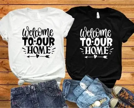 Welcome To Our Home Family T Shirt Mama Boy Relationship Adoption Foster Care Life