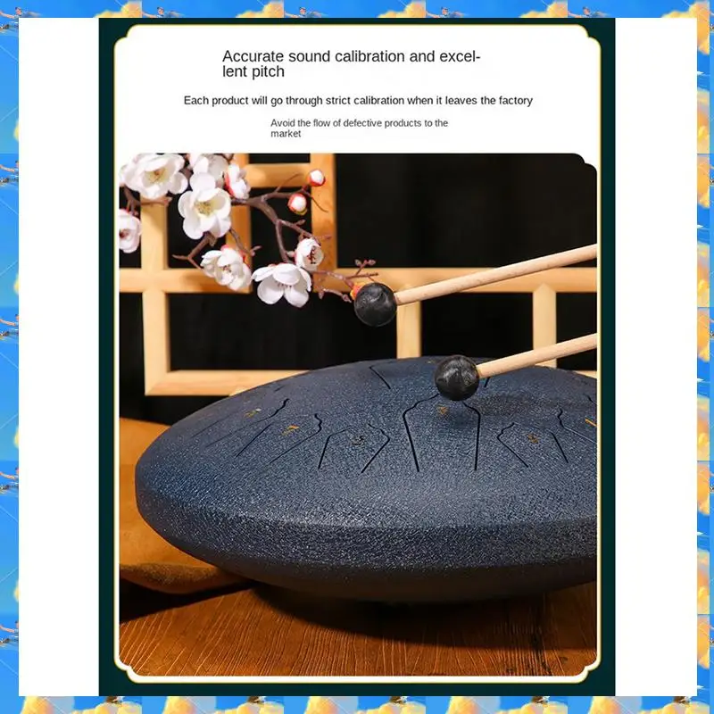 Sportrush-6-Inch 8-Tone Sound Rain Drum Outdoor Rain Drum Percussion Instrument Yoga Meditation Exclusive