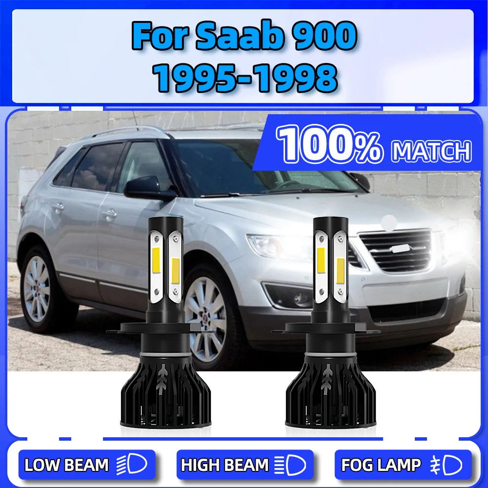 

LED Headlight Bulbs 20000LM CSP Chips Auto Front Lamps 12V Plug And Play Canbus Car Lights For Saab 900 1995 1996 1997 1998