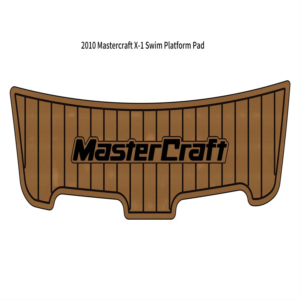 2010 Mastercraft X-1 Swim Platform Pad Boat EVA Foam Faux Teak Deck Flooring Mat SeaDek MarineMat Gatorstep Style Self Adhesive