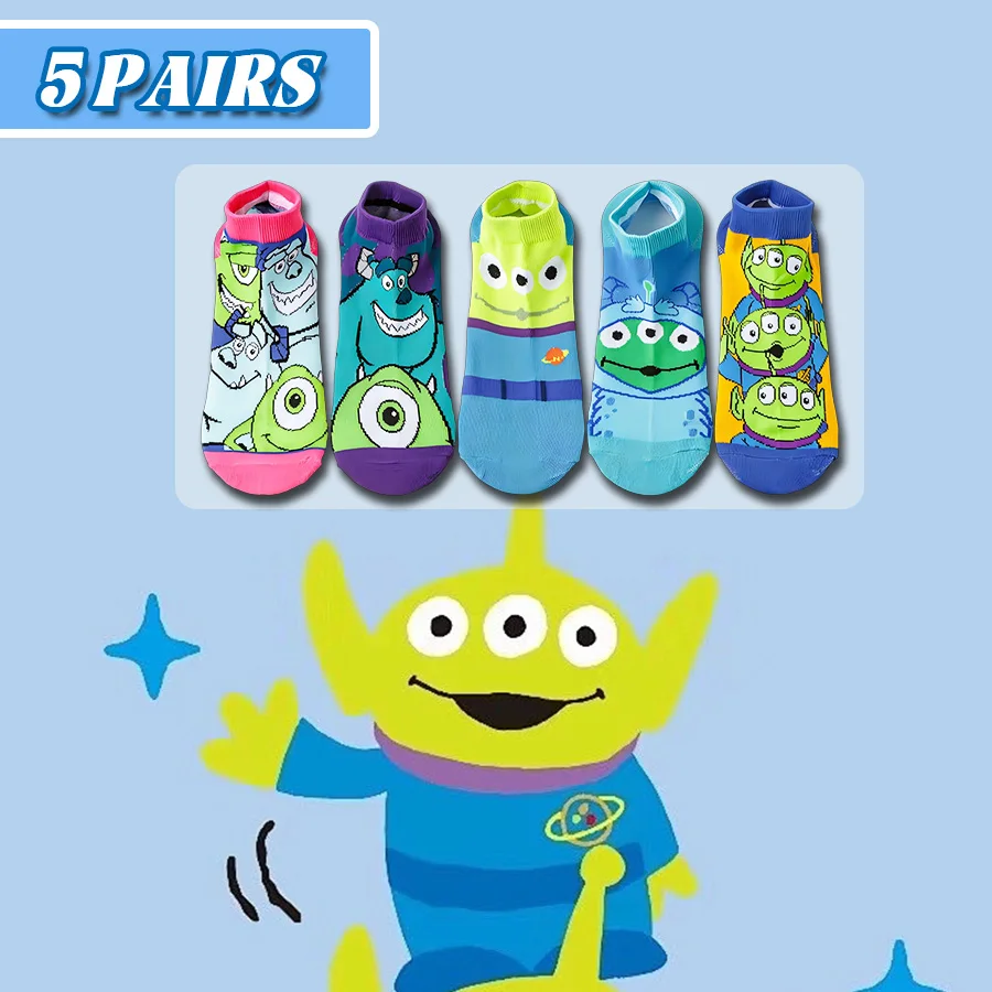 

5/10 пар унисекс, новинка, носки до щиколотки с героями мультфильмов, аниме, уличная мода, мужские и женские забавные повседневные носки с милой графикой