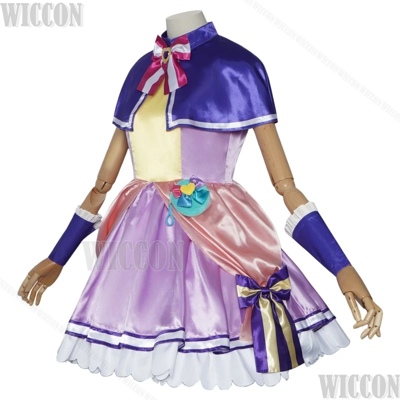 Cure Friendy Inukai Iroha Pretty Anime Cure Cosplay disfraz peluca larga Lolita vestido púrpura lindo mujer chica Halloween personalizado