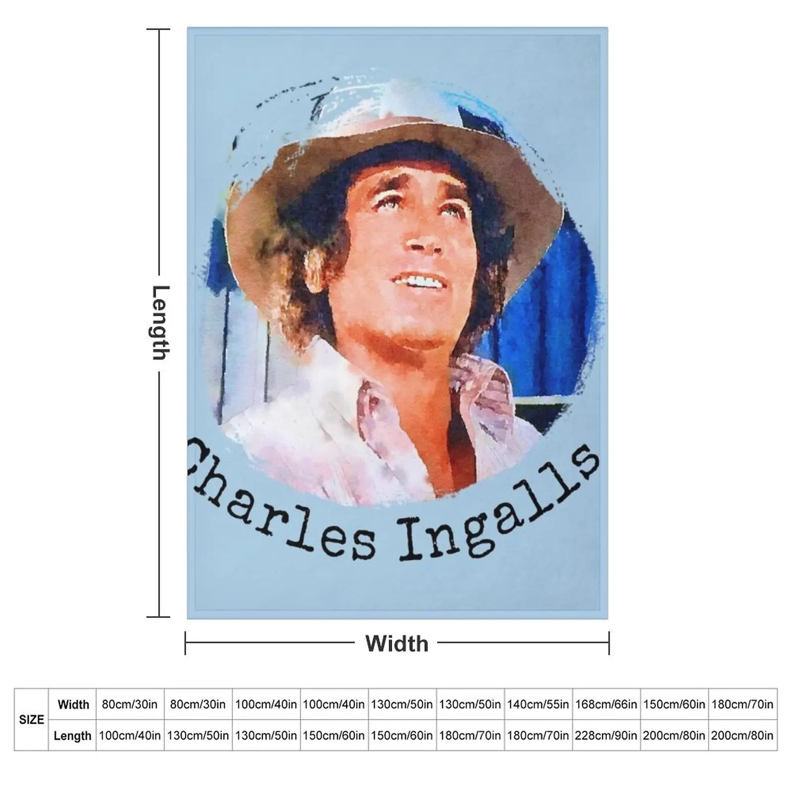 Charles Ingalls Throw Blanket Warm Decoratives For Sofa Thin Sofa Throw decorative for winter Blankets
